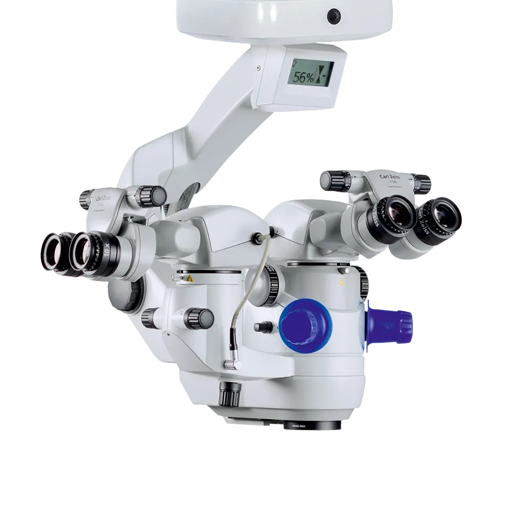 Surgical microscope with digital display